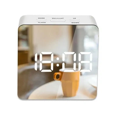 LED Mirror Alarm Clock | Sleek Digital Display