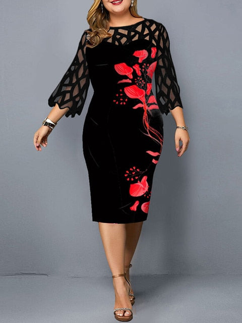 Chic Plus Size Dress – Capture Grace & Poise