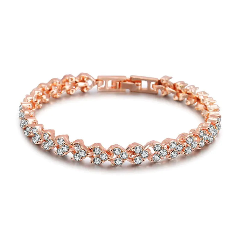 Luxury Roman Crystal Bracelet - Elegant and Timeless