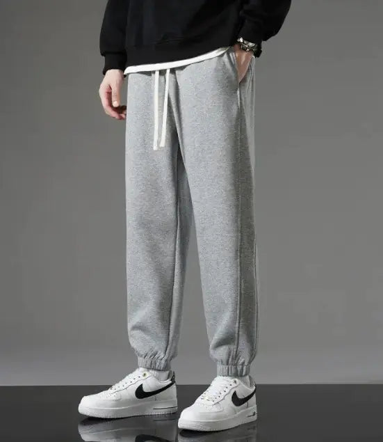 Men's All-Match Flat-Leg Casual Pants - Versatile & Comfortable