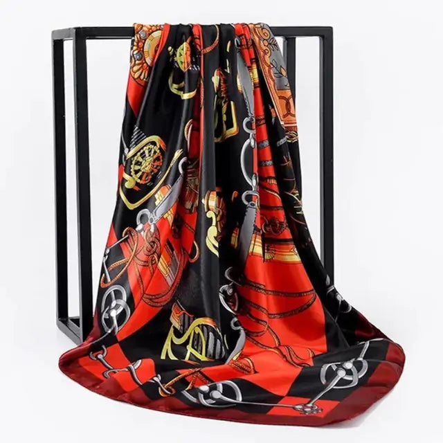 Elegant Women's Silk Scarf - Luxurious & Versatile