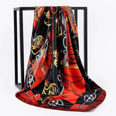 Elegant Women's Silk Scarf - Luxurious & Versatile