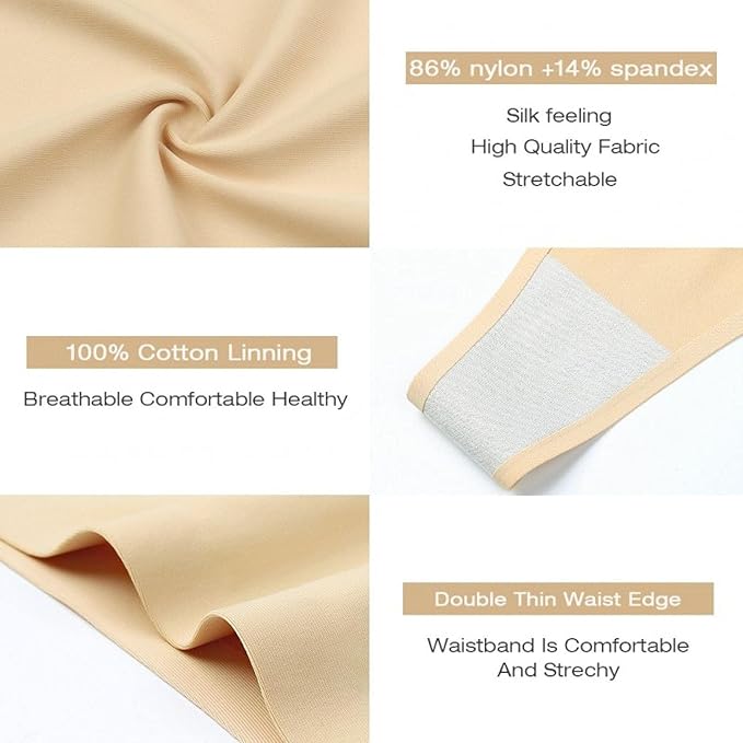 Luxurious Silk-Like Seamless Low-Waist Panties