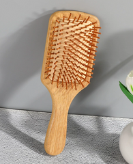 Eco-Friendly Natural Bamboo Hair Brush with Gentle Bristles