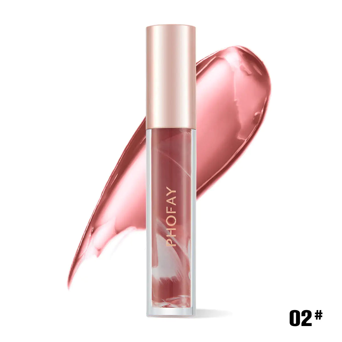 PHOFAY Rose Blooming Hydrating Lip Gloss - 3.8 ML