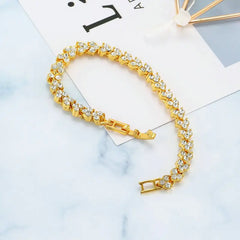 Luxury Roman Crystal Bracelet - Elegant and Timeless
