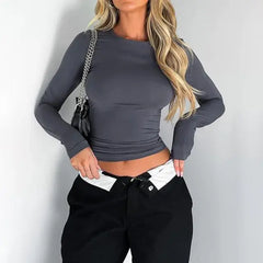 Long Sleeve Bodycon T-Shirt - Sleek & Stylish Fit