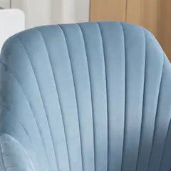 Office Desk Chair with Adjustable Height & Casters - Blue Velvet