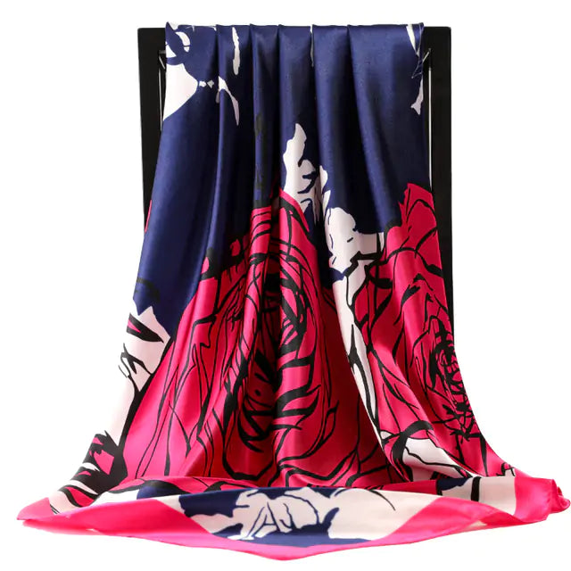 Elegant Women's Silk Scarf - Luxurious & Versatile