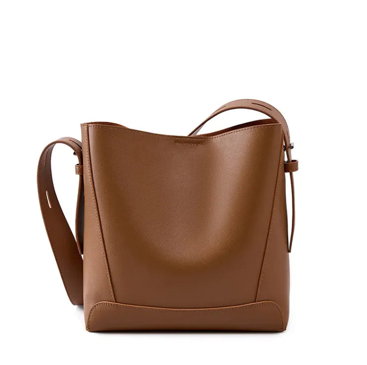 Chic Genuine Leather Shoulder Bag in Various Colors