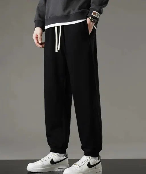 Men's All-Match Flat-Leg Casual Pants - Versatile & Comfortable