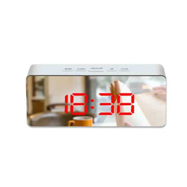 LED Mirror Alarm Clock | Sleek Digital Display