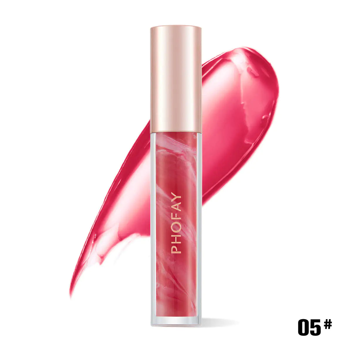 PHOFAY Rose Blooming Hydrating Lip Gloss - 3.8 ML