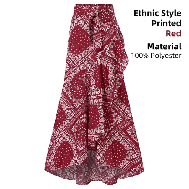 Chic Ladies' Ruffled Skirt - Casual & Breezy Fit