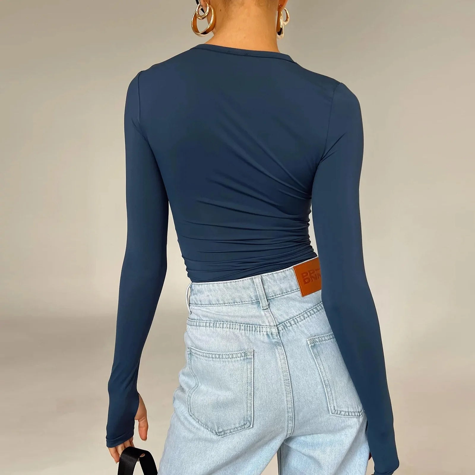 Chic Women's Long Sleeve Slim Fit T-Shirt