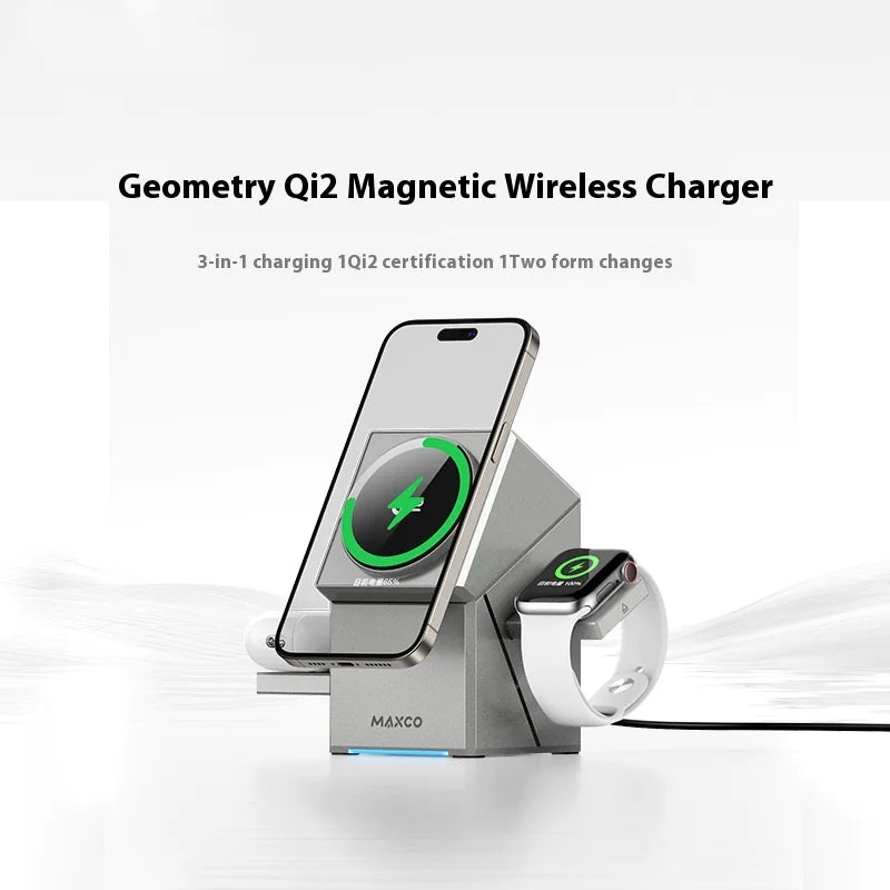 360° Rotating Magnetic Wireless Charger - Qi2 Certified