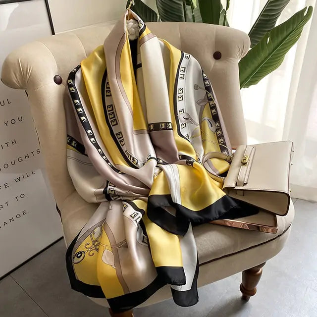 Elegant Luxury Silk Scarf - Versatile & Sophisticated