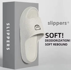 Cartoon Bear Non-Slip Rubber Slippers for Women & Men