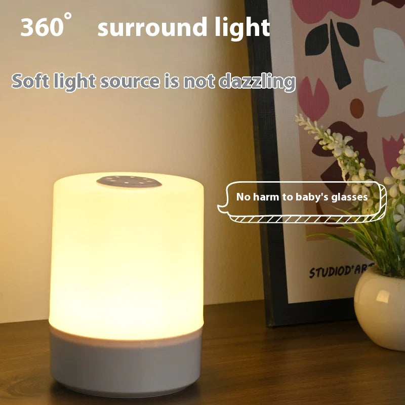 Touch Control Night Lamp - Soft, Rechargeable & Portable