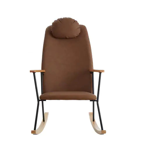 Elegant Brown Rocking Chair: Comfort for Living Spaces