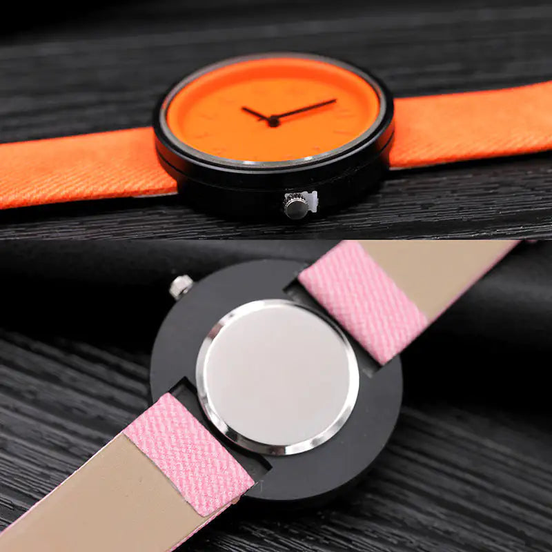 Elegant Women's Quartz Watch with PU Leather Strap