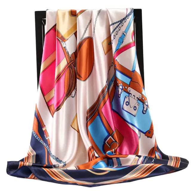 Elegant Women's Silk Scarf - Luxurious & Versatile