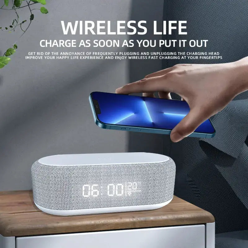 Sleek Wireless Alarm Clock with LED Display