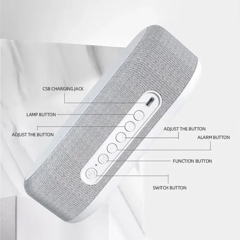 Sleek Wireless Alarm Clock with LED Display