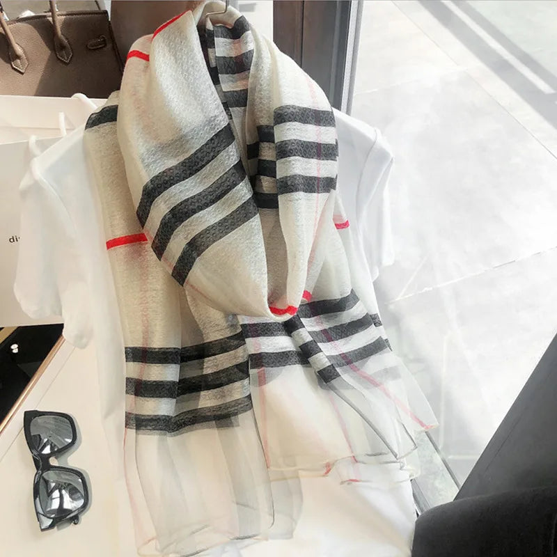 Elegant Luxury Silk Shawl Scarf: A Touch of Sophistication