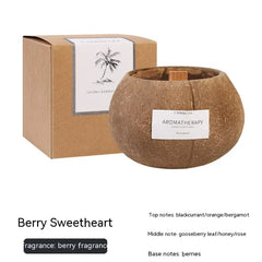 Luxurious Coconut Scented Candle in Gift Box
