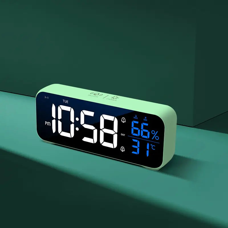 Smart Voice Command Alarm Clock - Effortless Control