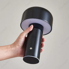 Chic Cordless Mushroom Desk Lamp - Rechargeable Italian Design