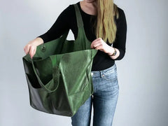Elegant PU Leather Tote Bag - Large Capacity & Multi-Style