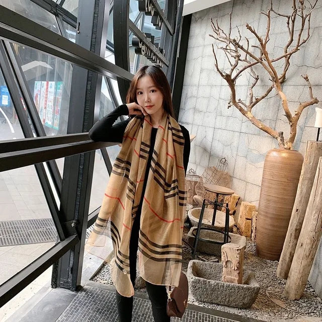 Elegant Luxury Silk Shawl Scarf: A Touch of Sophistication