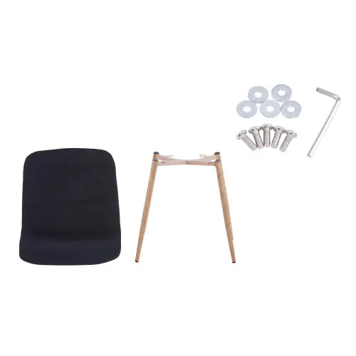 Set of 4 Stylish Black Dining Chairs