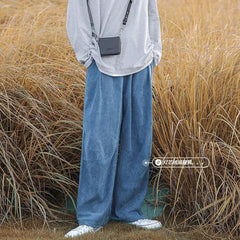 Men's Corduroy Casual Pants - Loose Fit