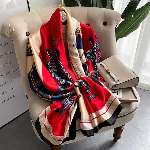 Elegant Luxury Silk Scarf - Versatile & Sophisticated