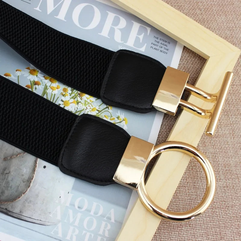 Chic Elastic Ladies Dress Belts - Enhance Any Outfit