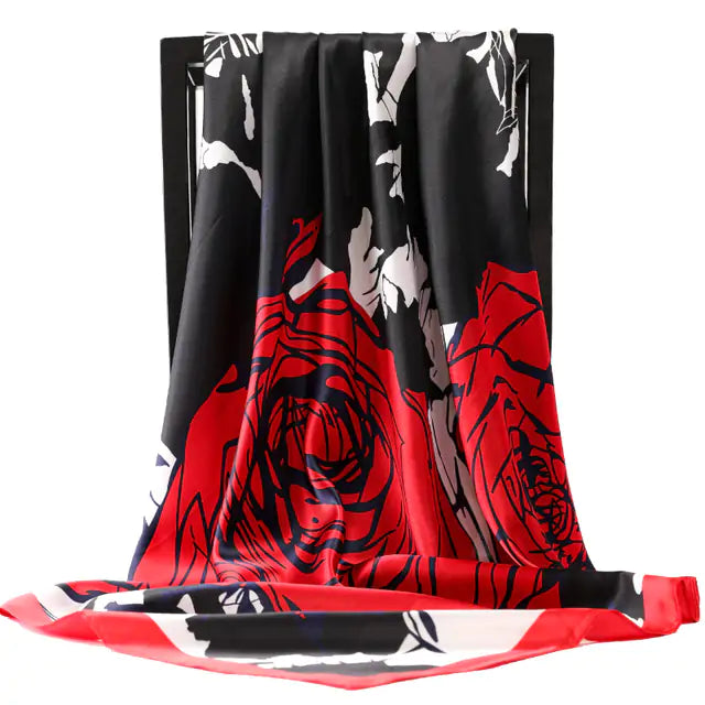 Elegant Women's Silk Scarf - Luxurious & Versatile