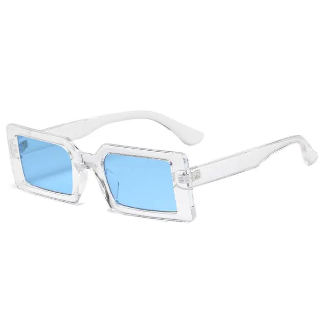 Retro Chic Rectangle Sunglasses UV400 Protection