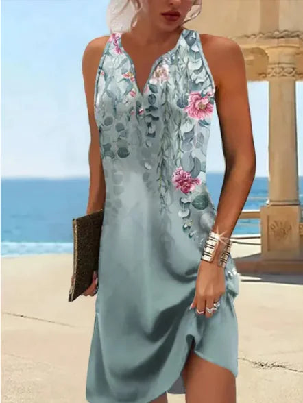 Sleeveless Dress in Varied Prints - Perfect for Any Occasion