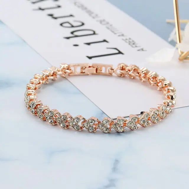 Luxury Roman Crystal Bracelet - Elegant and Timeless