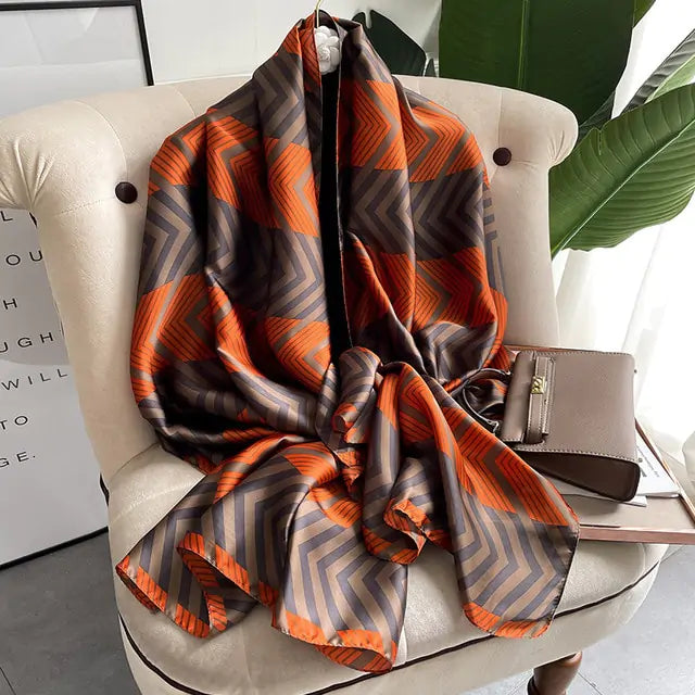 Elegant Luxury Silk Scarf - Versatile & Sophisticated