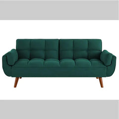 Elegant Green Linen Fabric Sofa for Modern Homes