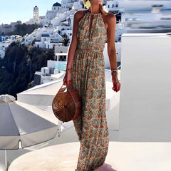 Elegant Sleeveless Boho Dress - Embrace Bohemian Charm