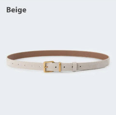 Elegant Women's Suede Leather Belt - Various Colors