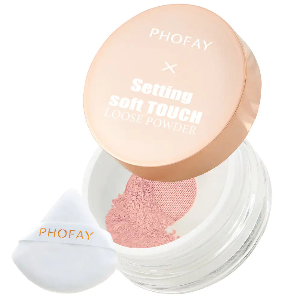 PHOFAY Soft Touch Loose Powder - Long-Lasting, Sweatproof