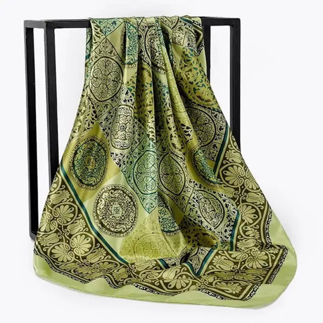 Elegant Women's Silk Scarf - Luxurious & Versatile