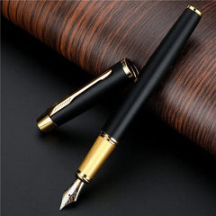 Elegant Silver-Plated Fountain Pen | 0.5mm Fine Nib