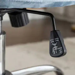 Office Desk Chair with Adjustable Height & Casters - Blue Velvet